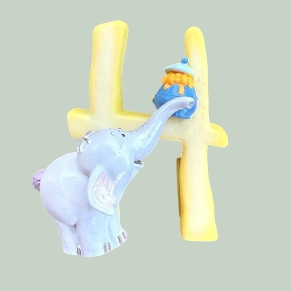 Winnie the Pooh Alphabet Letter Figurines Set 5 - B C D F H Original Boxes